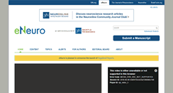 Desktop Screenshot of eneuro.org