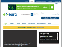 Tablet Screenshot of eneuro.org